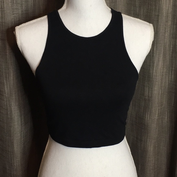 Authentic American Heritage Tops - Simple black crop top